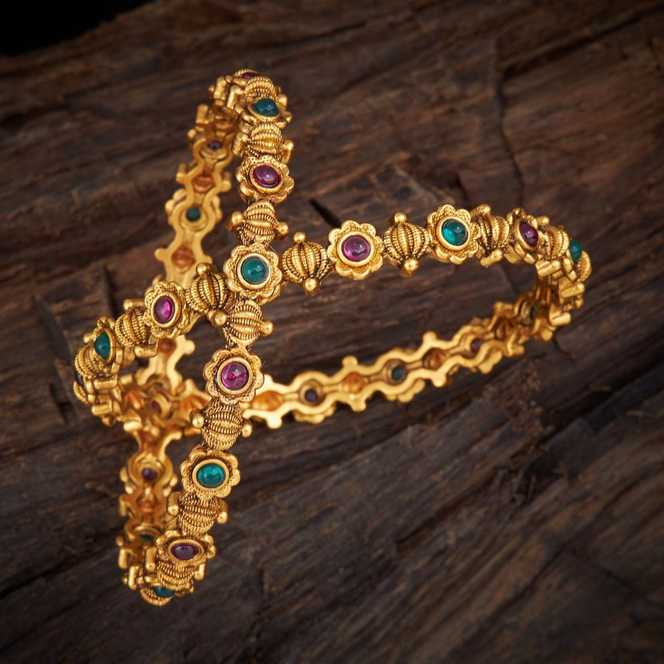 Kushal's Fashion Jewellery Antique Bangle 131629
