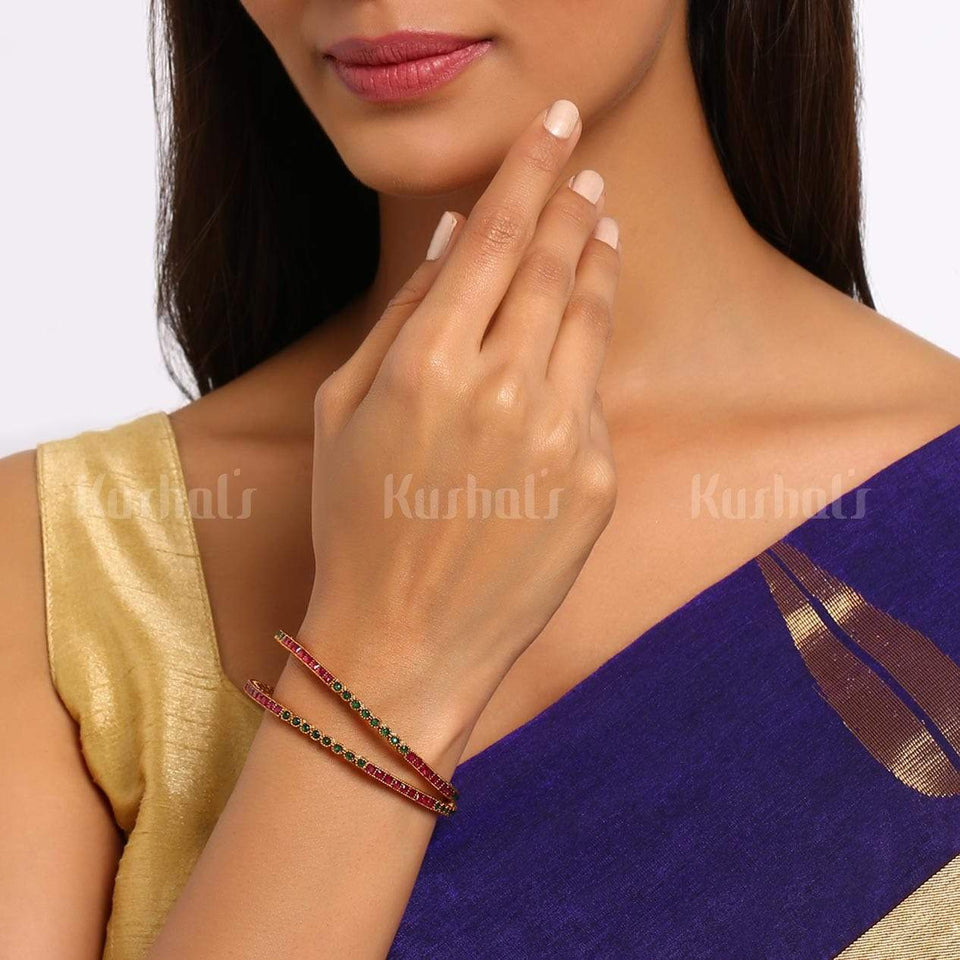 Kushal's Fashion Jewellery Antique Bangle 118820