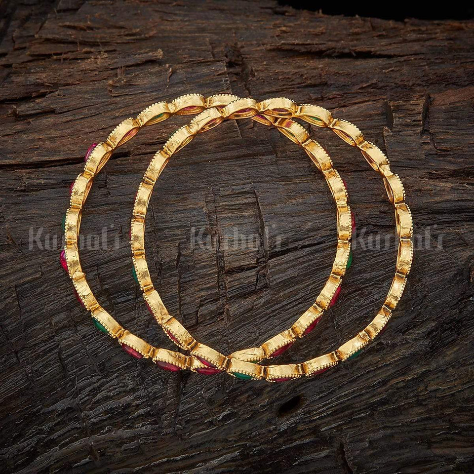 Kushal's Fashion Jewellery Antique Bangle 119085