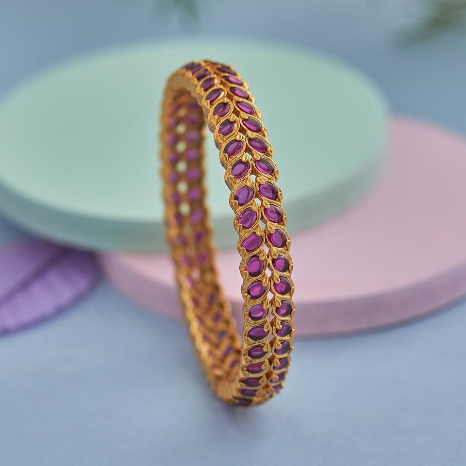 Kushal's Fashion Jewellery Antique Bangle 128158