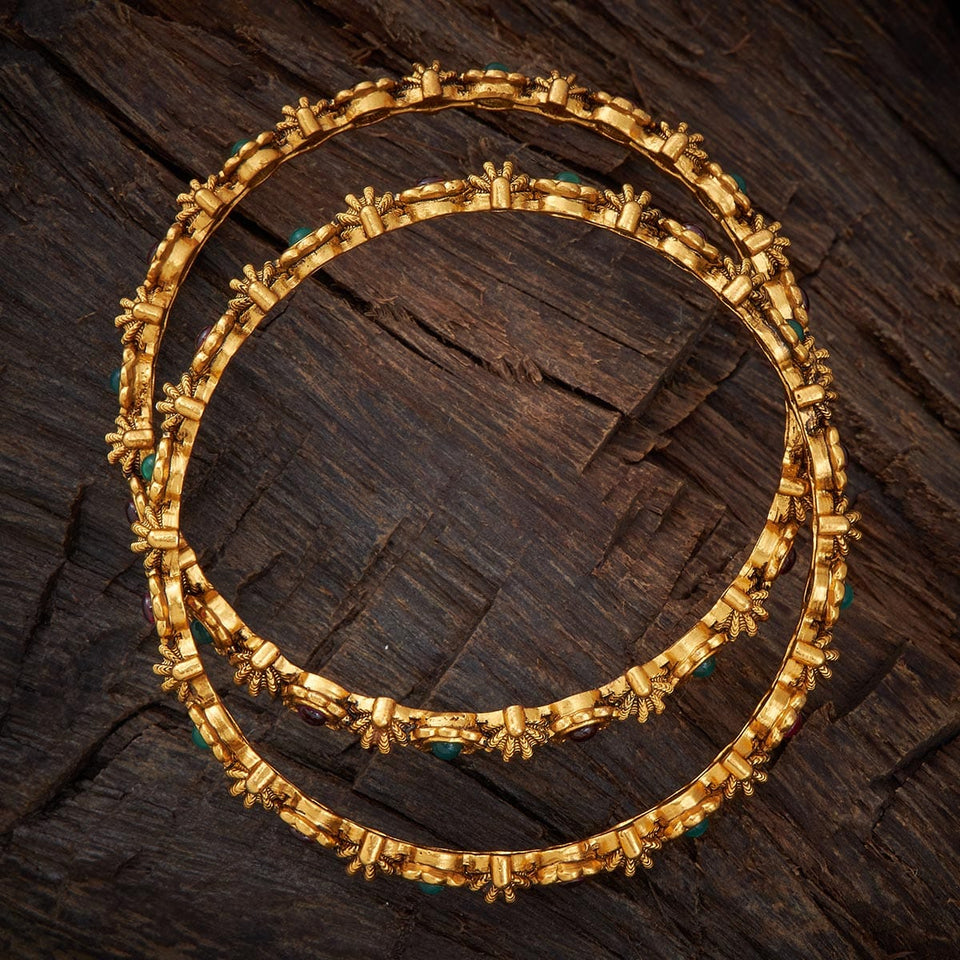Kushal's Fashion Jewellery Antique Bangle 131629