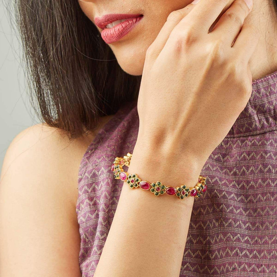 Kushal's Fashion Jewellery Antique Bangle 132180