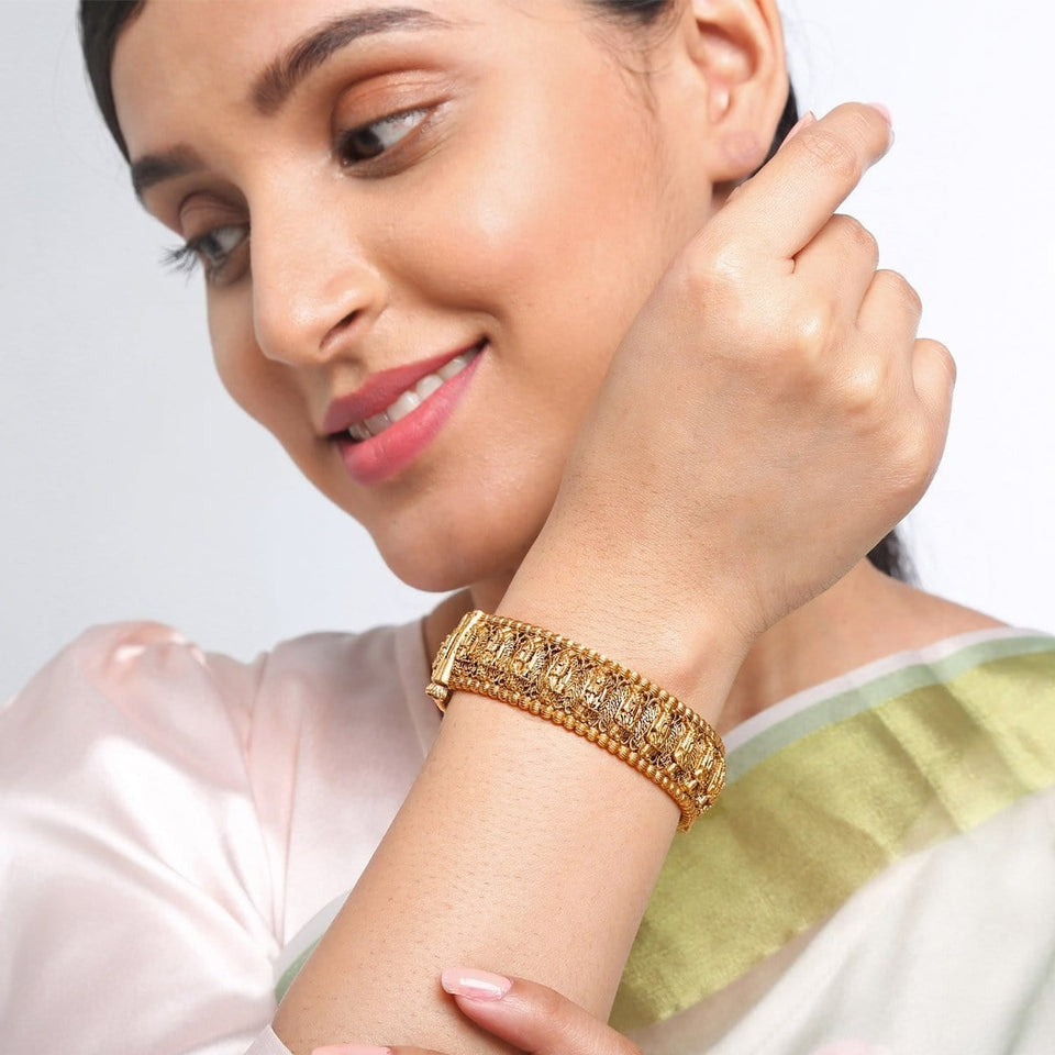 Kushal's Fashion Jewellery Antique Bangle 133891