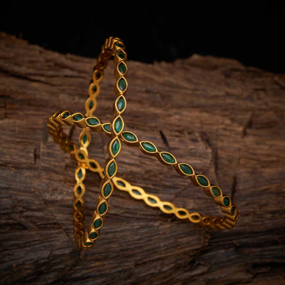 Kushal's Fashion Jewellery Antique Bangle 138906