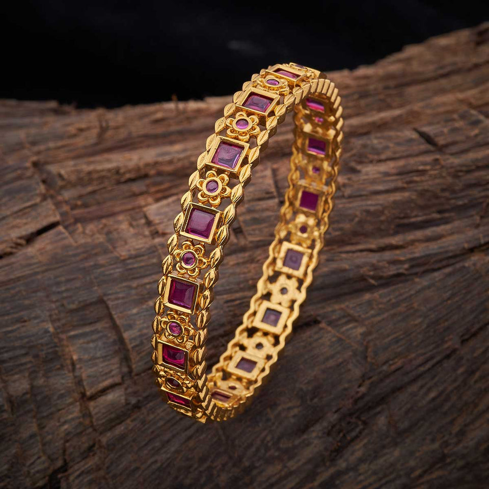 Kushal's Fashion Jewellery Antique Bangle 140118