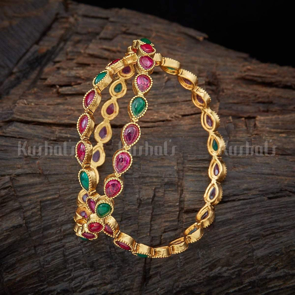 Kushal's Fashion Jewellery Antique Bangle 119085