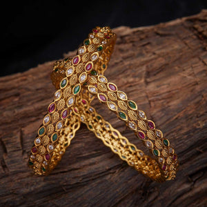 Kushal's Fashion Jewellery Antique Bangle 138998
