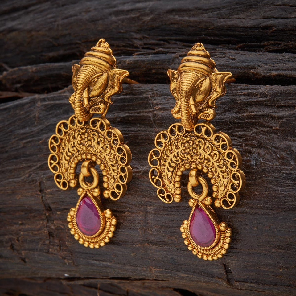Kushal's Fashion Jewellery Antique Earring 124501