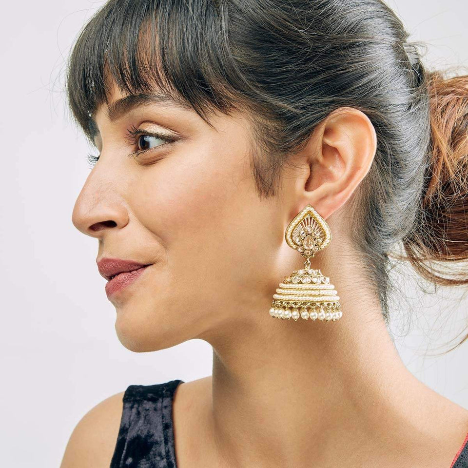 Kushal's Fashion Jewellery Antique Earring 127319