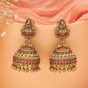 Kushal's Fashion Jewellery Antique Earring 131302