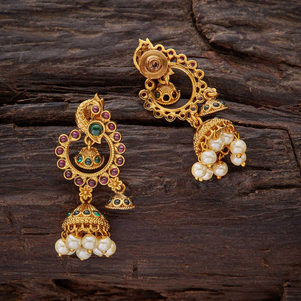 Kushal's Fashion Jewellery Antique Earring 136756