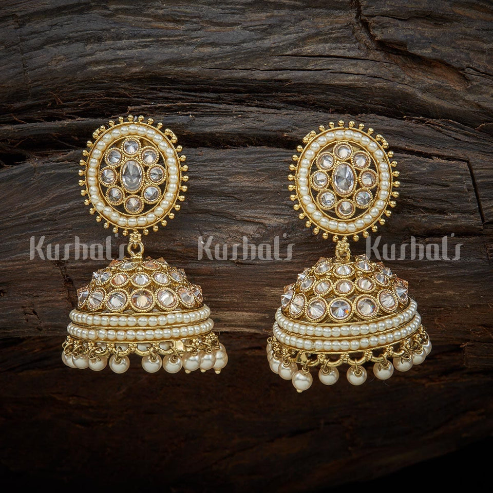 Kushal's Fashion Jewellery Antique Earring 121696