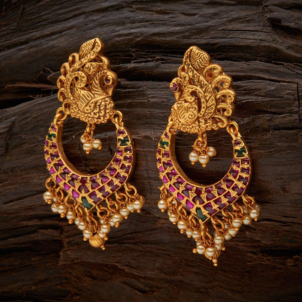 Kushal's Fashion Jewellery Antique Earring 128050