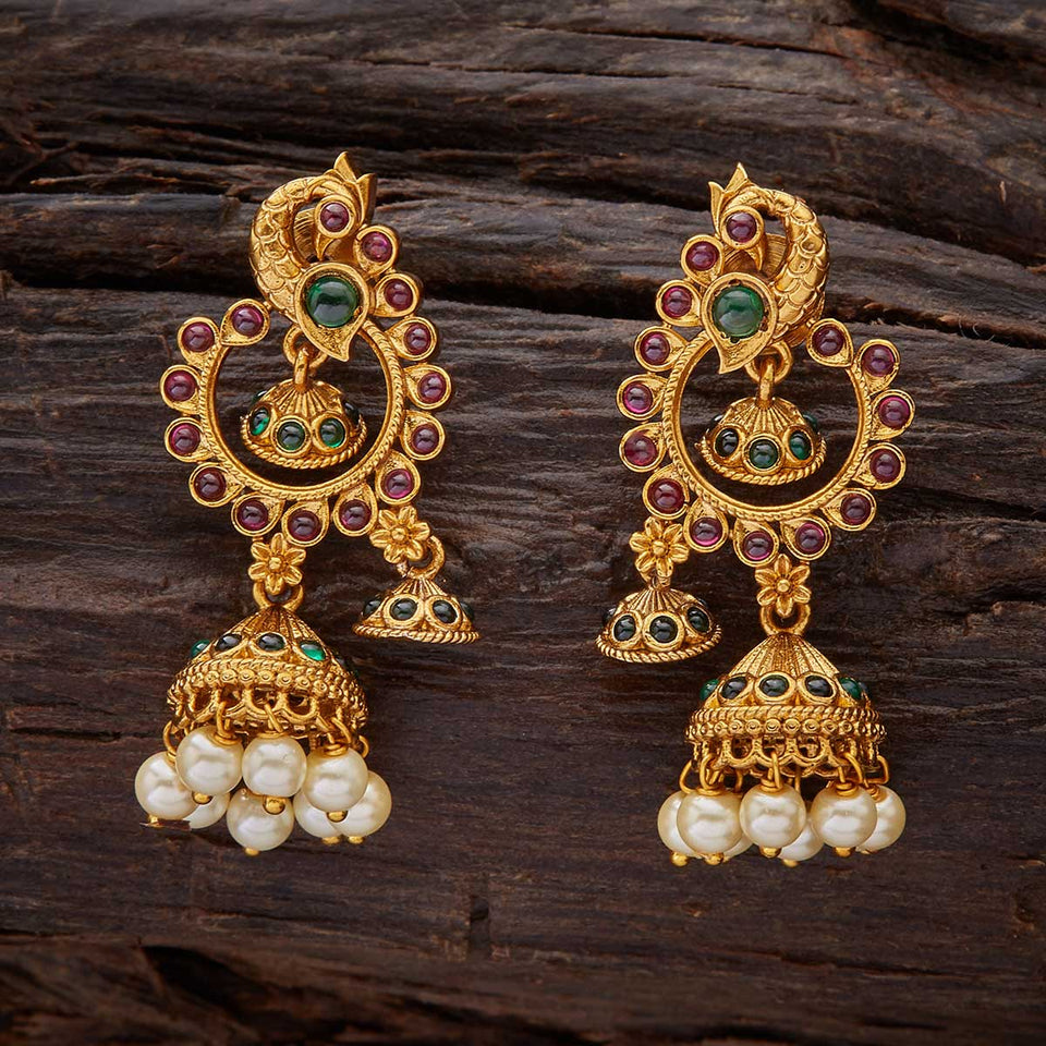 Kushal's Fashion Jewellery Antique Earring 136756