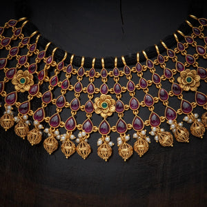 Kushal's Fashion Jewellery Antique Necklace 126493