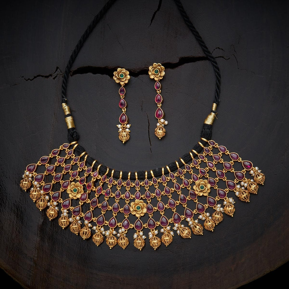 Kushal's Fashion Jewellery Antique Necklace 126493