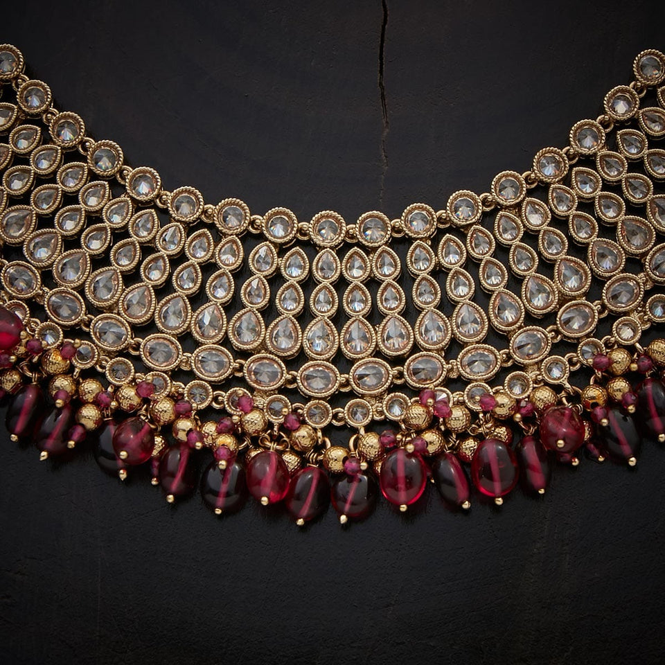 Kushal's Fashion Jewellery Antique Necklace 131693