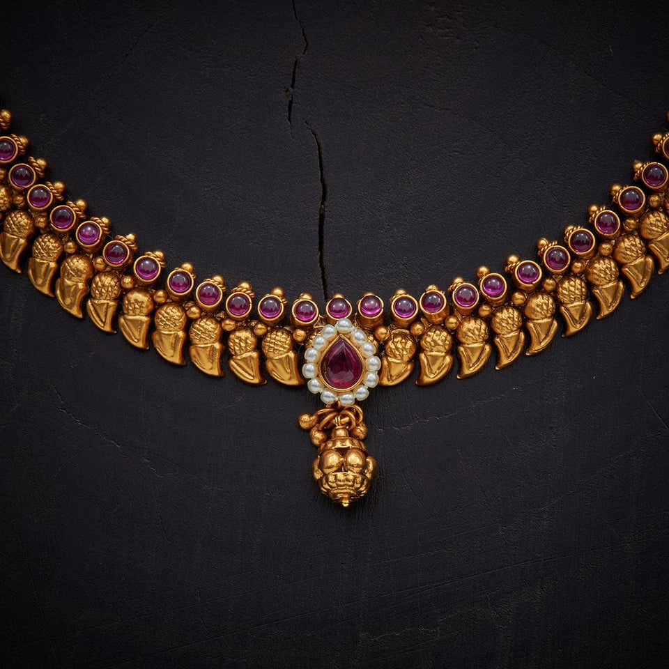 Kushal's Fashion Jewellery Antique Necklace 133361