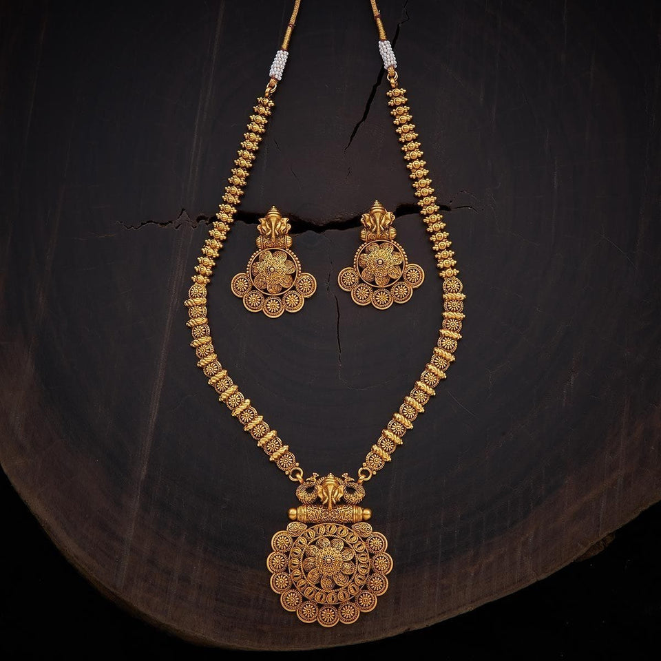 Kushal's Fashion Jewellery Antique Necklace 136187