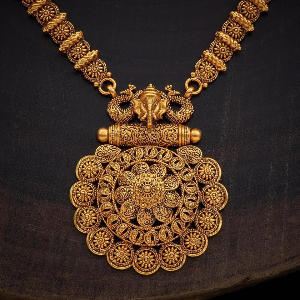 Kushal's Fashion Jewellery Antique Necklace 136187