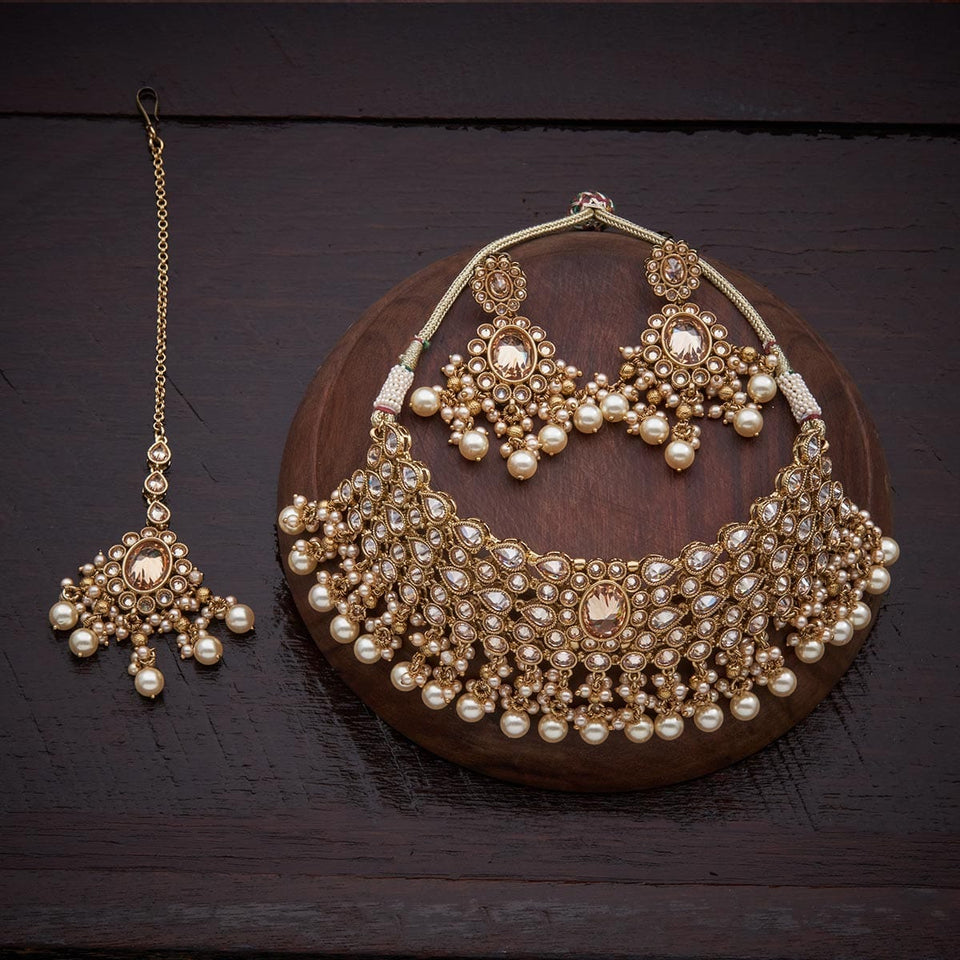 Kushal's Fashion Jewellery Antique Necklace 131692