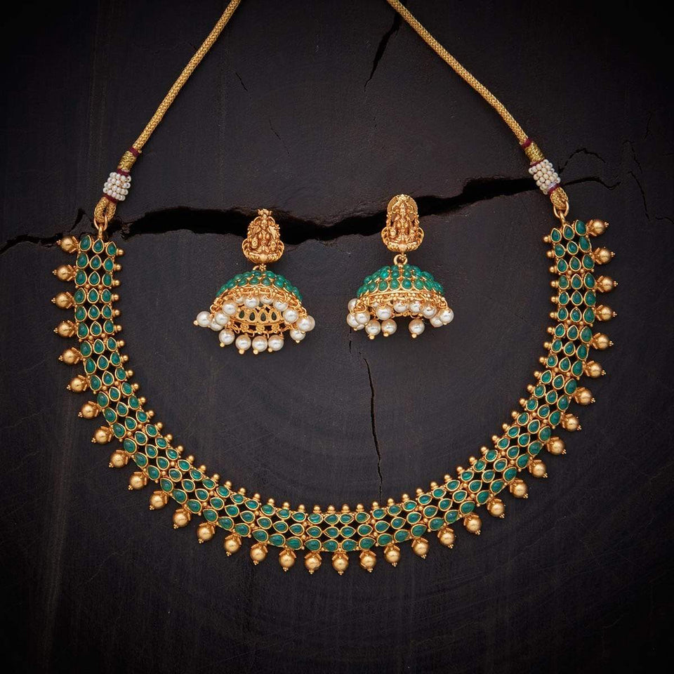 Kushal's Fashion Jewellery Antique Necklace 129344