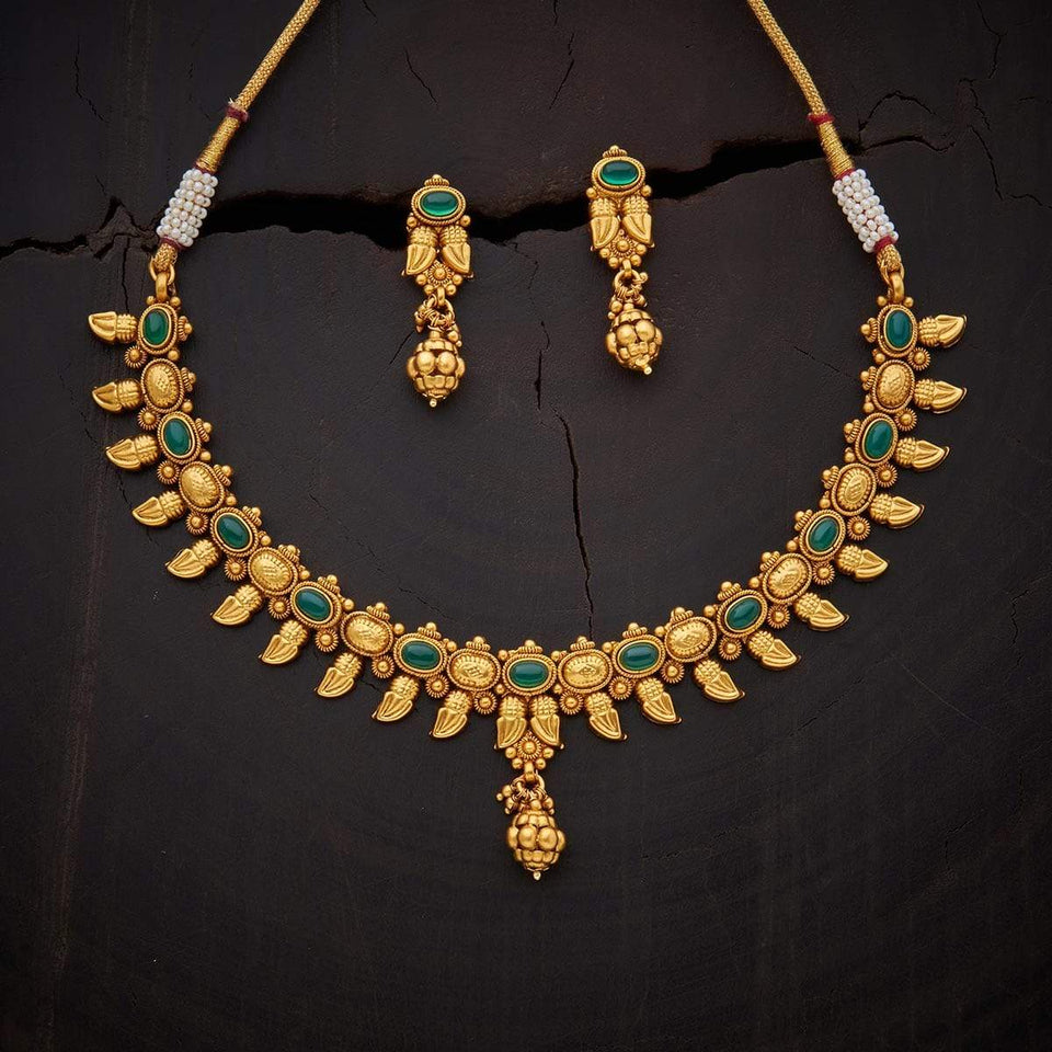 Kushal's Fashion Jewellery Antique Necklace 133360