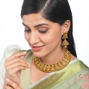 Kushal's Fashion Jewellery Antique Necklace 135036