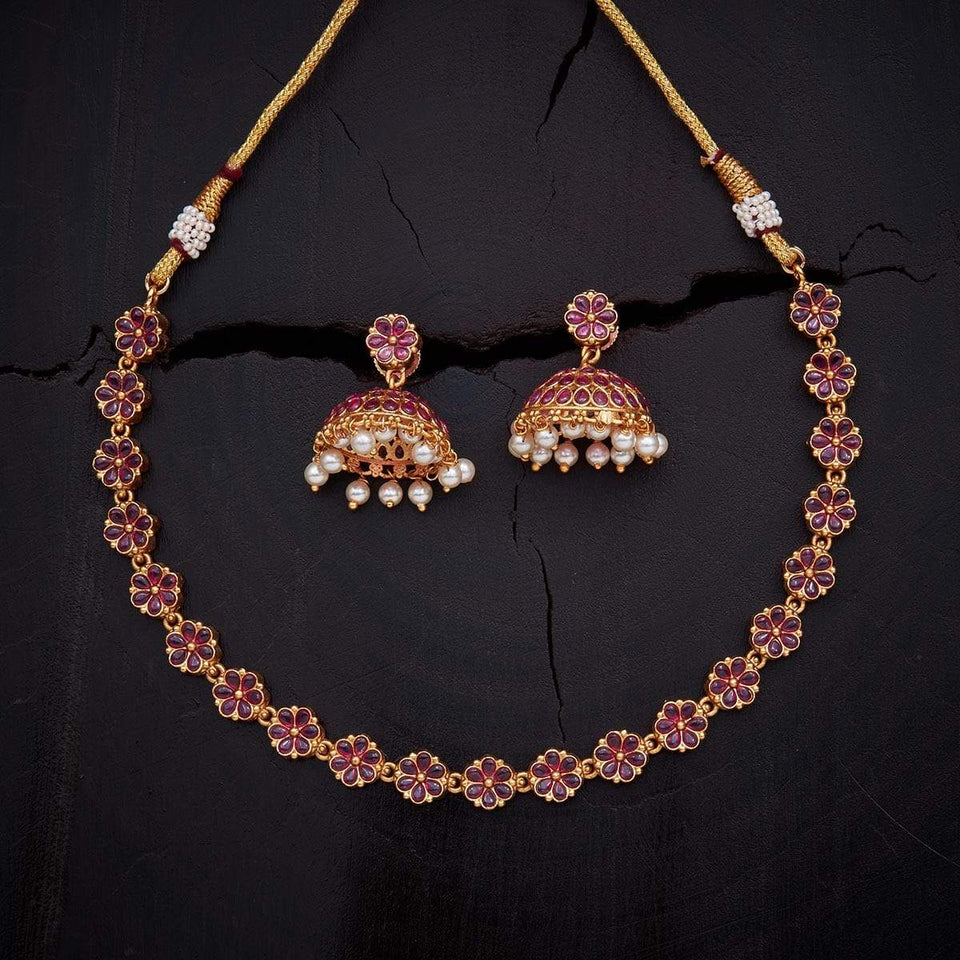 Kushal's Fashion Jewellery Antique Necklace 127435