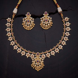 Kushal's Fashion Jewellery Antique Necklace 131860