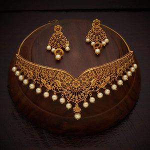 Kushal's Fashion Jewellery Swarnika Necklace 136749