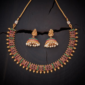 Kushal's Fashion Jewellery Antique Necklace 129344
