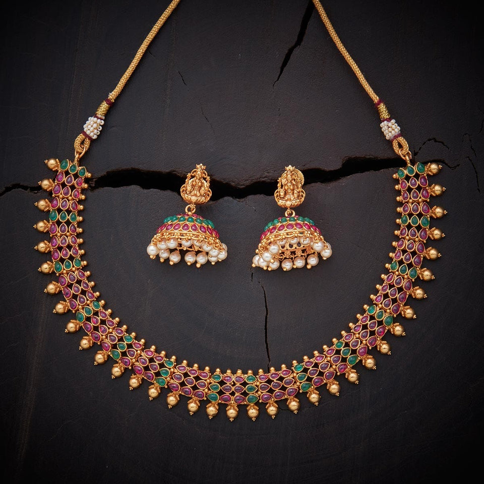 Kushal's Fashion Jewellery Antique Necklace 129344
