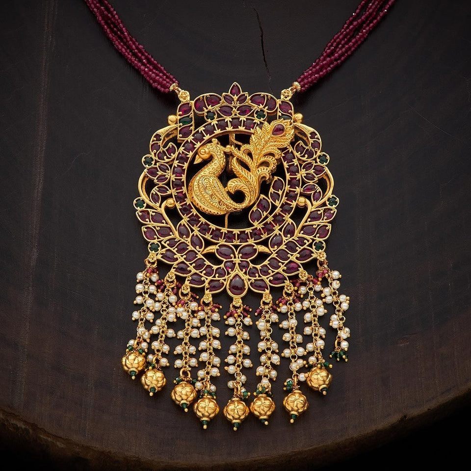 Kushal's Fashion Jewellery Antique Necklace 131413
