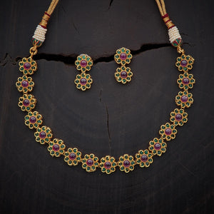 Kushal's Fashion Jewellery Antique Necklace 131847