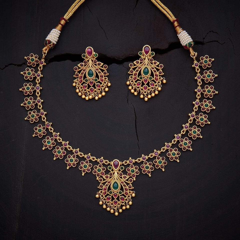 Kushal's Fashion Jewellery Antique Necklace 131860