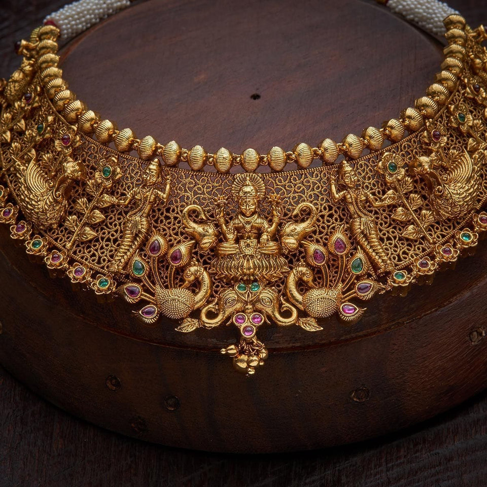 Kushal's Fashion Jewellery Antique Necklace 134372