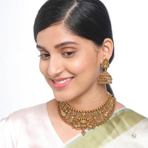 Kushal's Fashion Jewellery Antique Necklace 134372