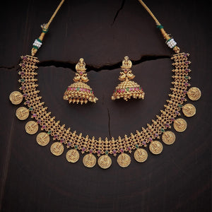 Kushal's Fashion Jewellery Antique Necklace 134378