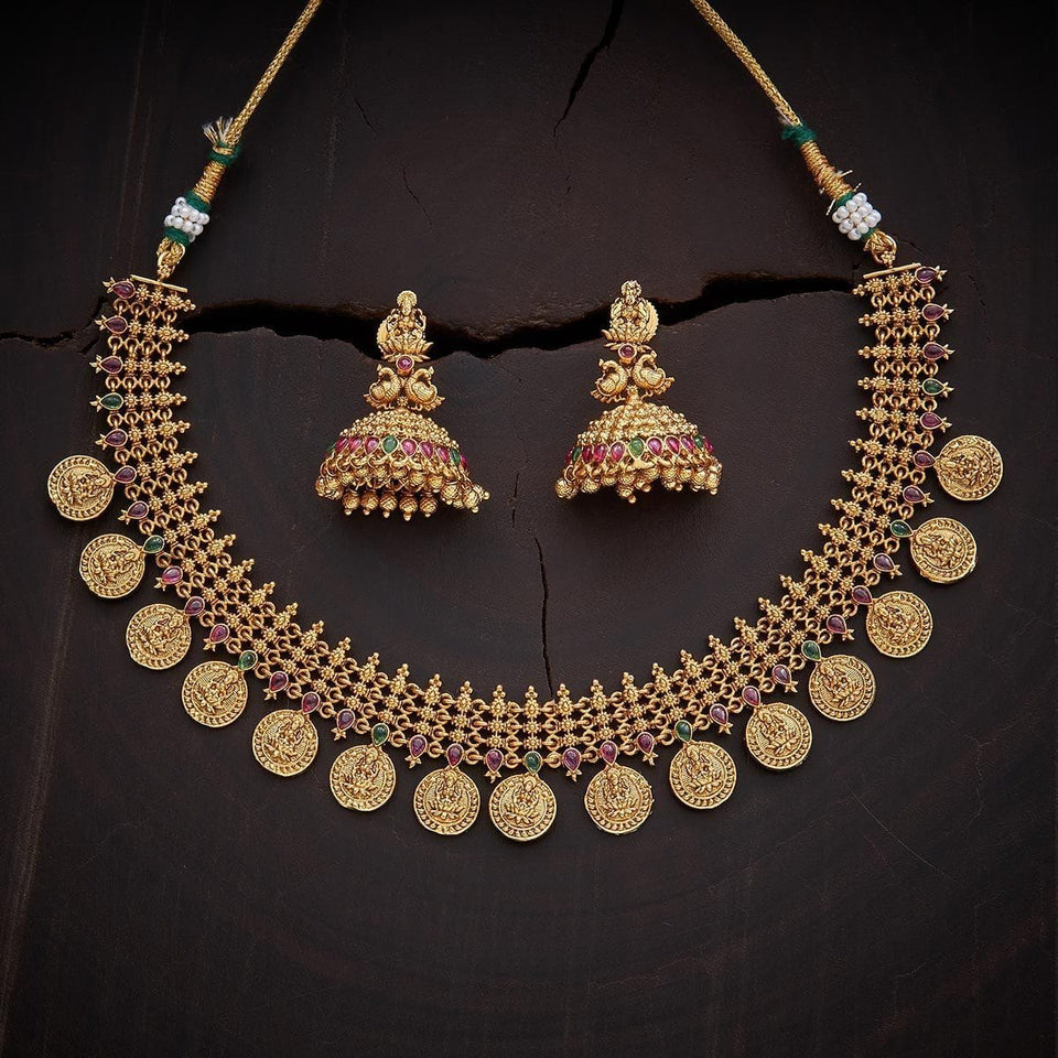 Kushal's Fashion Jewellery Antique Necklace 134378