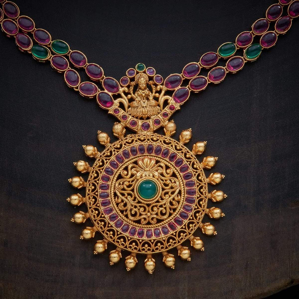 Kushal's Fashion Jewellery Antique Necklace 134398