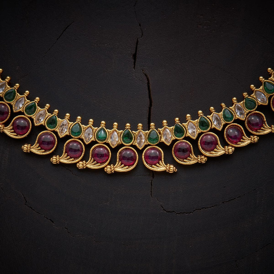 Kushal's Fashion Jewellery Antique Necklace 135194