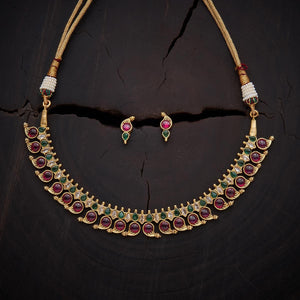 Kushal's Fashion Jewellery Antique Necklace 135194
