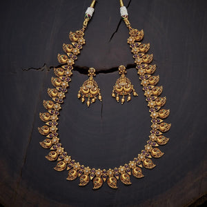 Kushal's Fashion Jewellery Antique Necklace 135898