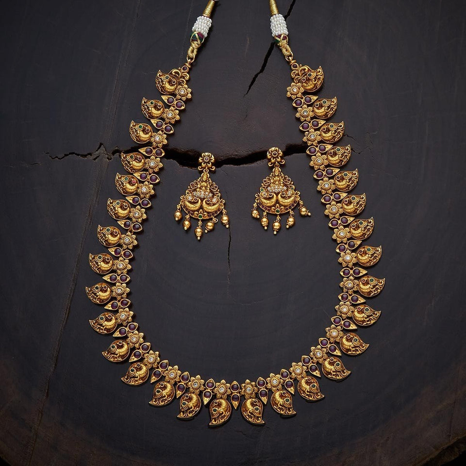 Kushal's Fashion Jewellery Antique Necklace 135898