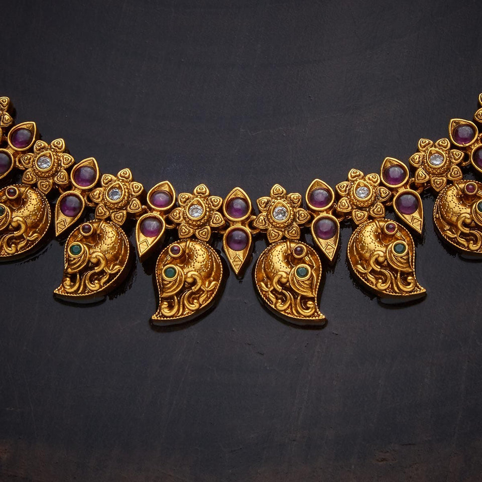 Kushal's Fashion Jewellery Antique Necklace 135898
