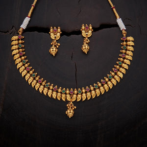 Kushal's Fashion Jewellery Antique Necklace 136283