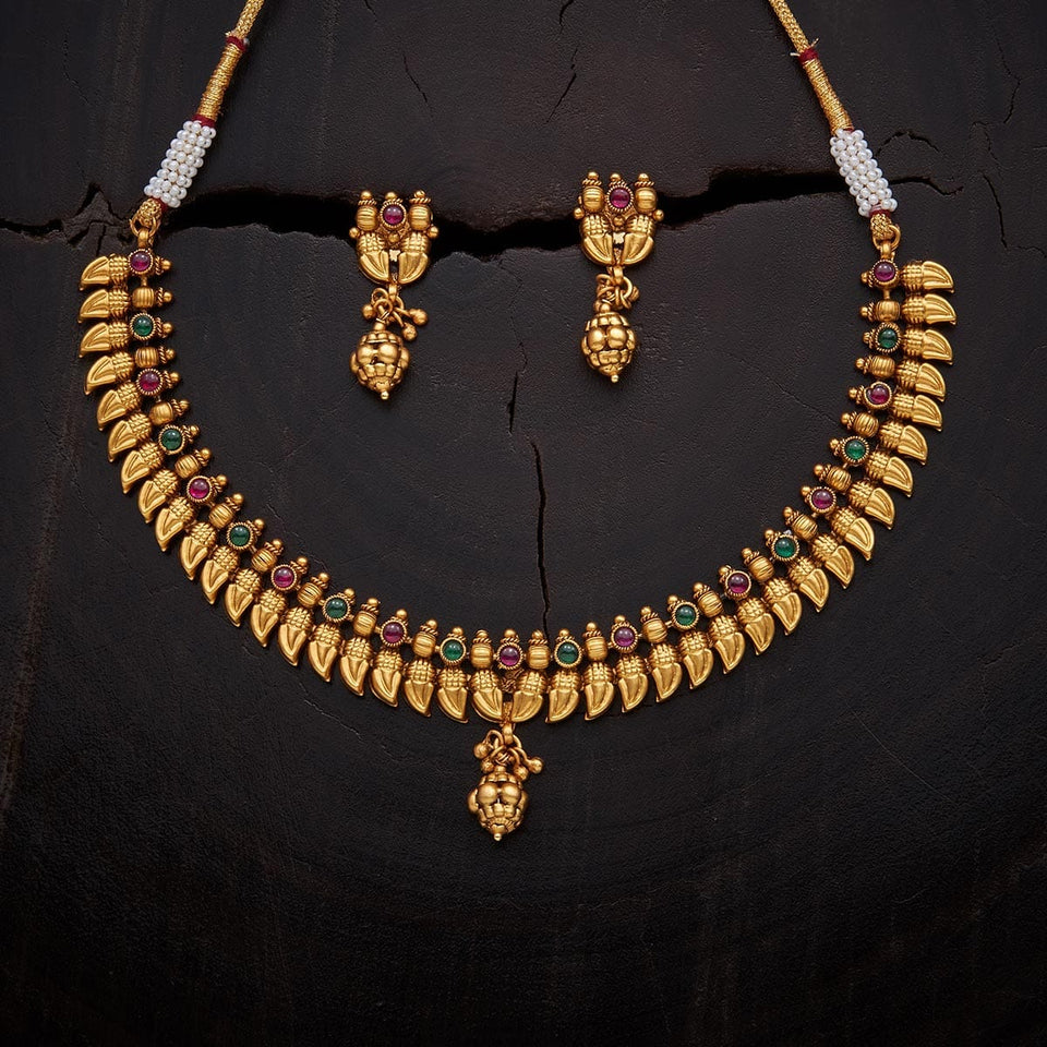Kushal's Fashion Jewellery Antique Necklace 136283