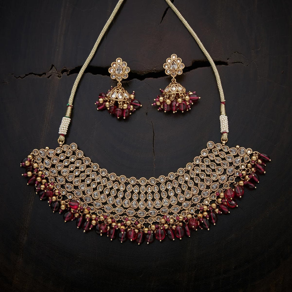 Kushal's Fashion Jewellery Antique Necklace 131693