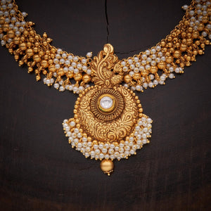 Kushal's Fashion Jewellery Antique Necklace 128245